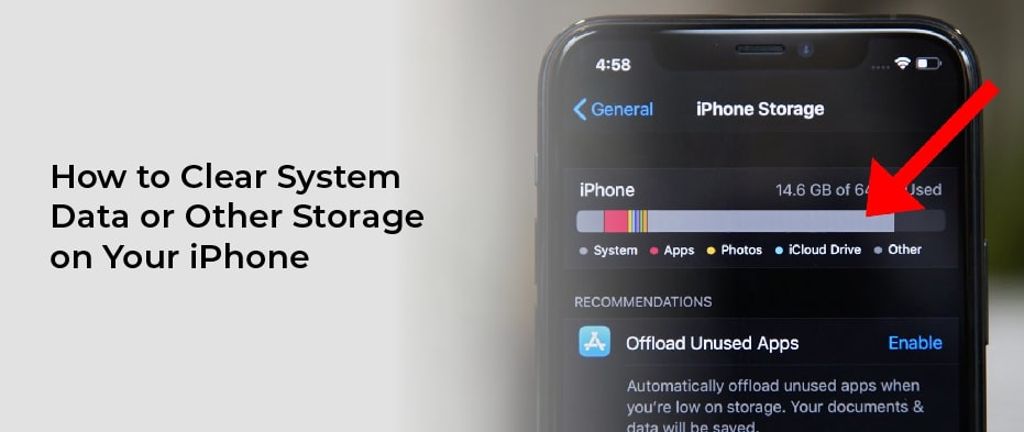 How to clear system data on iPhone