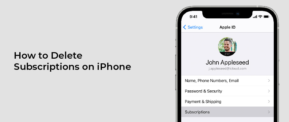 How to delete subscriptions on iPhone