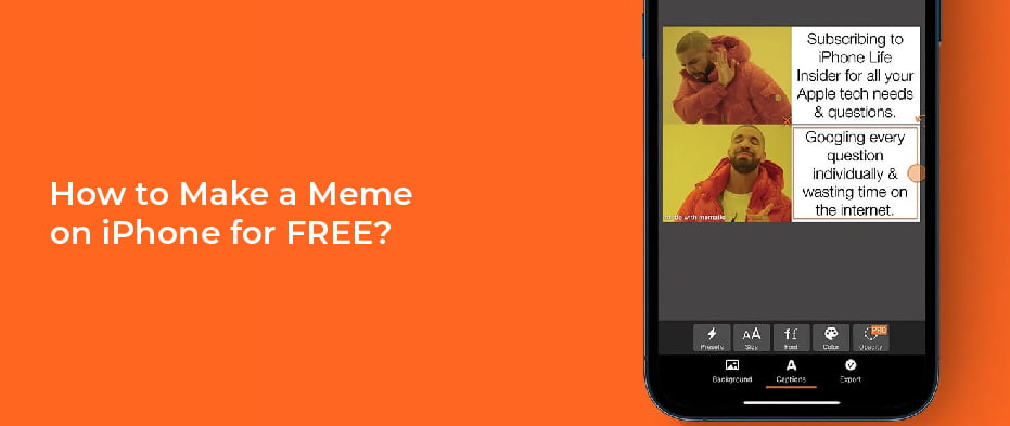 How to Make a Meme on iPhone for FREE?