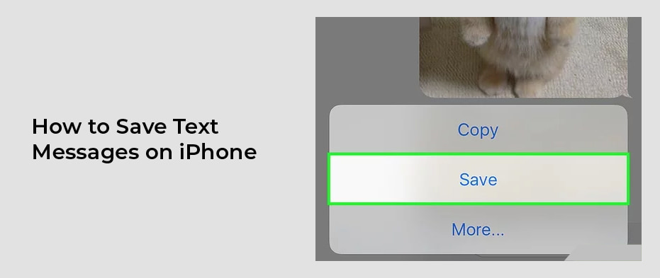 How to Save Text Messages on iPhone